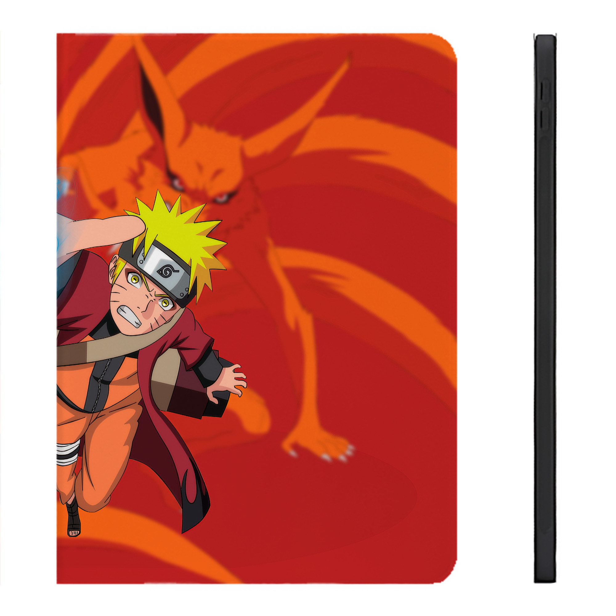 （画像用） NARUTO -ナルト- NARUTO -ナルト- 疾風伝 IPadケース ペンホルダー付き ブックスタイルデザイン